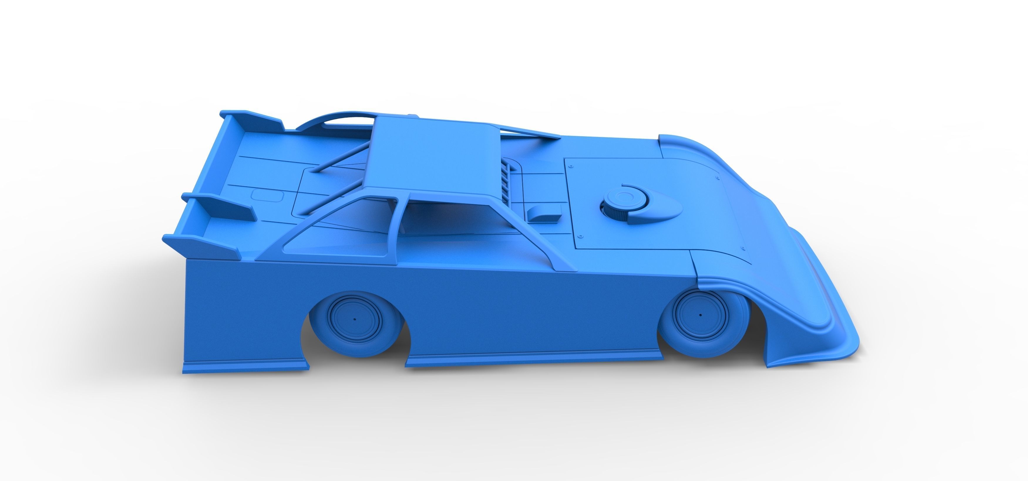 Super Dirt Late model while turning Scale 1 to 25 3D print model_52