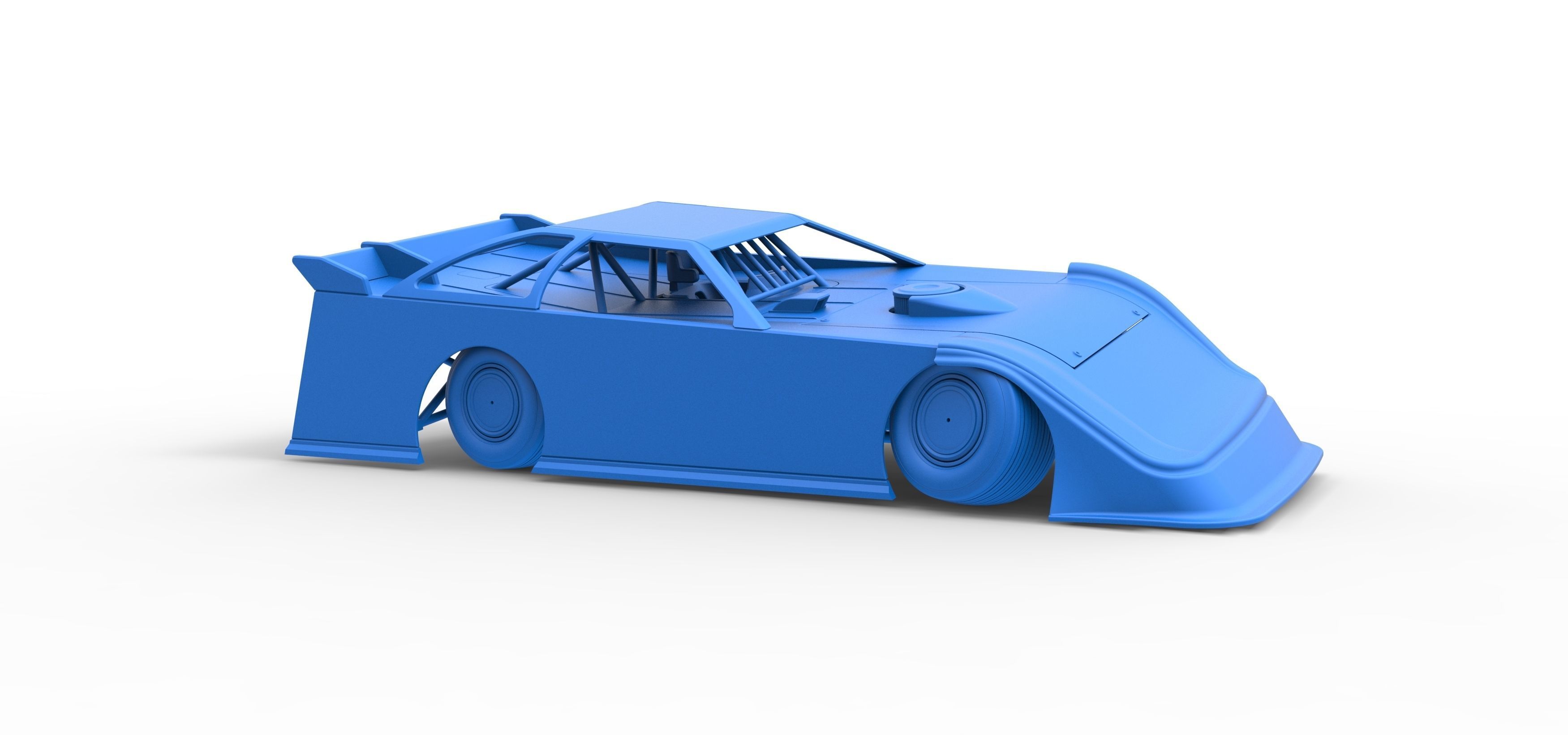 Super Dirt Late model while turning Scale 1 to 25 3D print model_54
