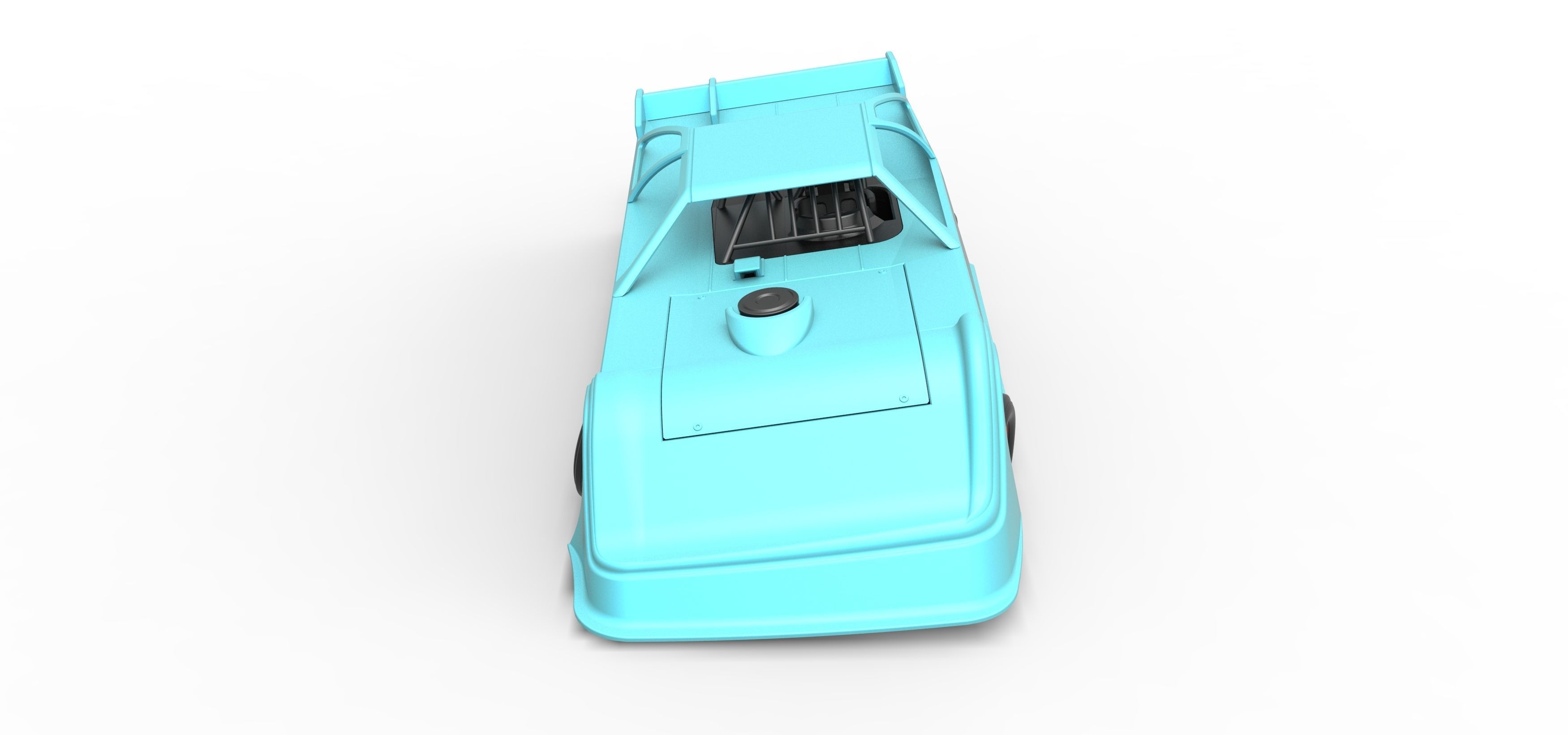 Super Dirt Late model while turning Scale 1 to 25 3D print model_4