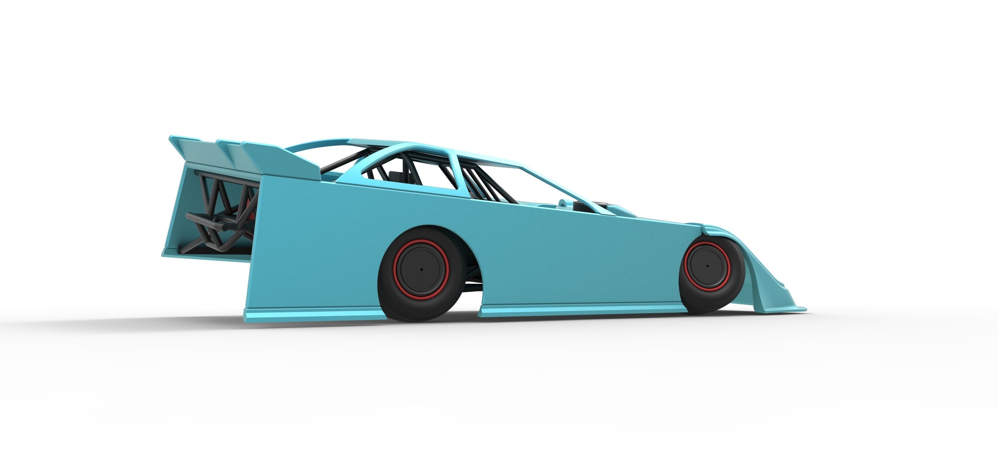 Super Dirt Late model while turning Scale 1 to 25 3D print model_23