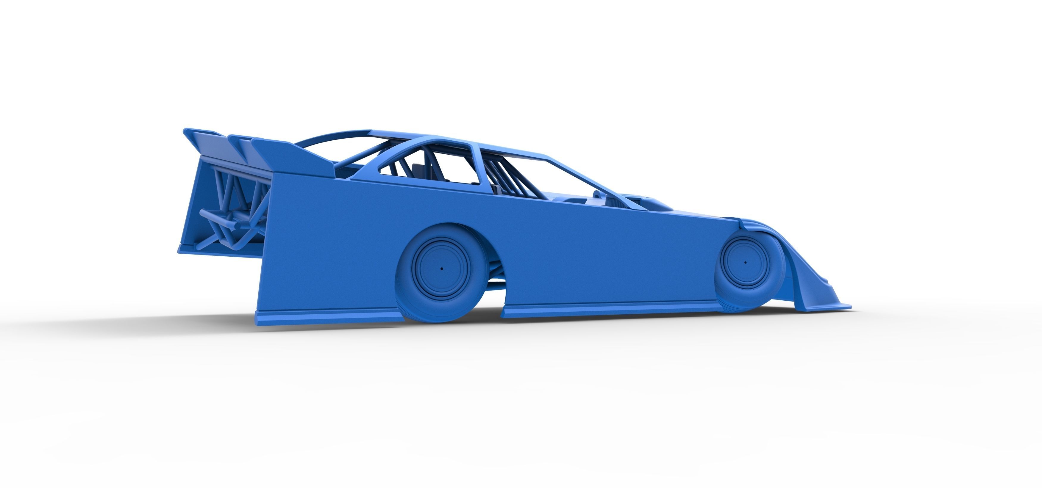 Super Dirt Late model while turning Scale 1 to 25 3D print model_50