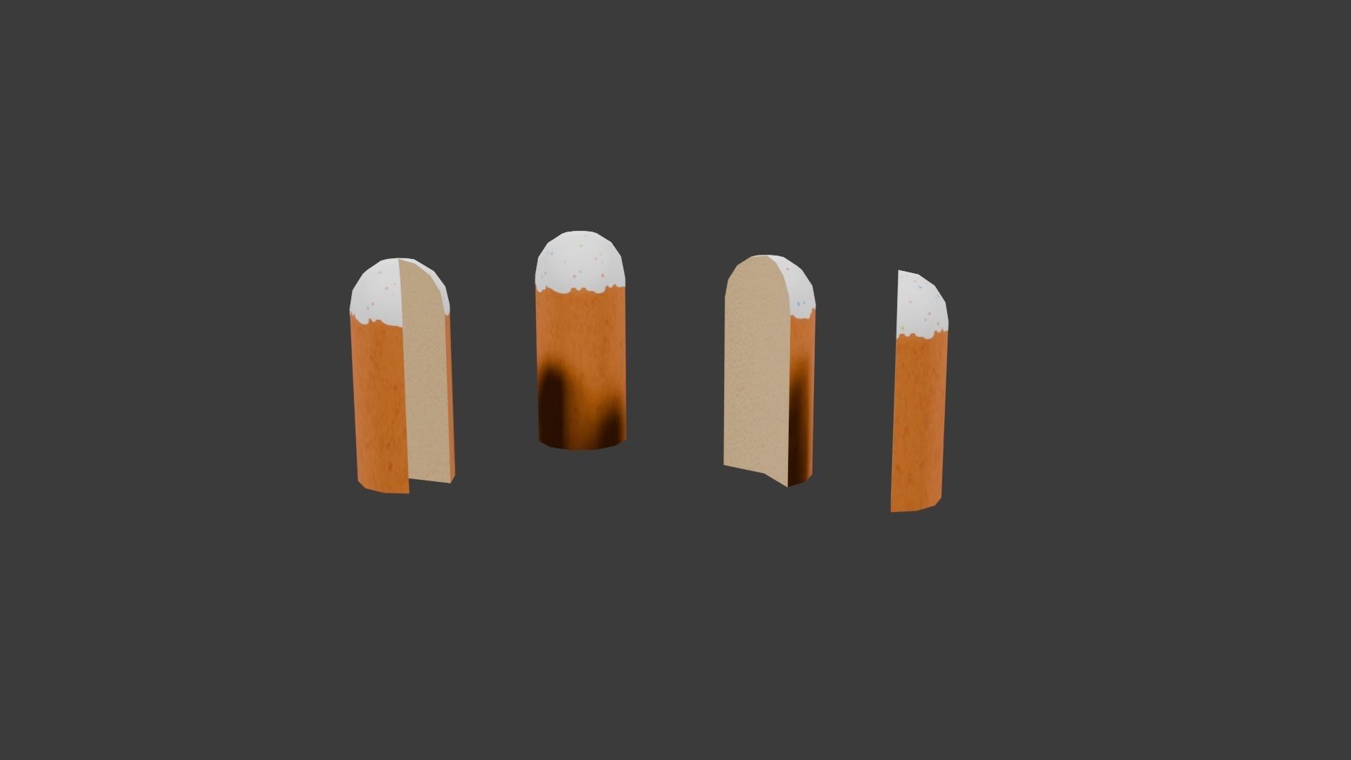 Easter cake Low-Poly Low-poly 3D model_3