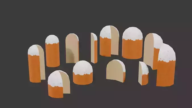 Easter cake Low-Poly Low-poly 3D model