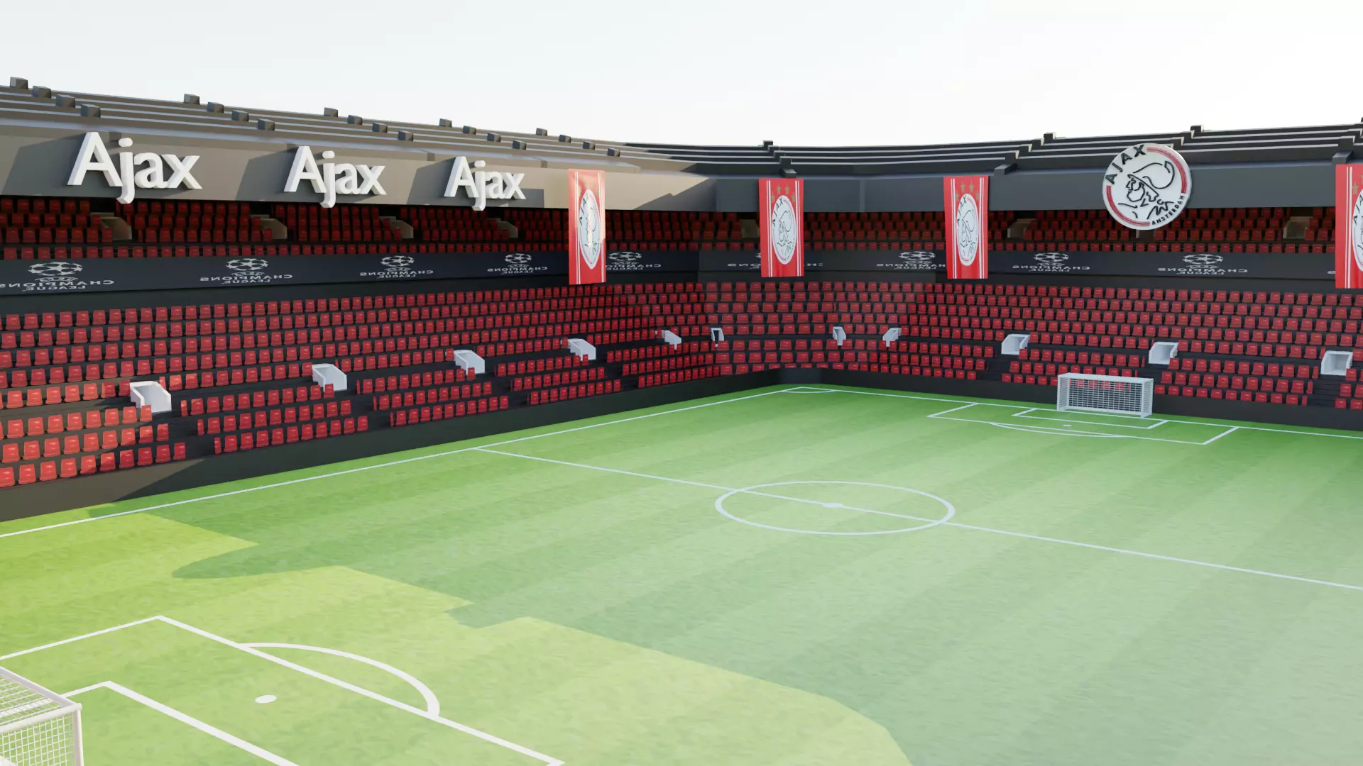 Ajax Football Stadium Low-poly 3D model_0