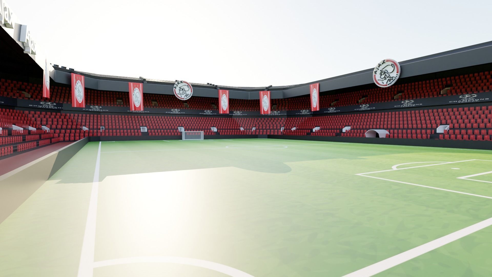Ajax Football Stadium Low-poly 3D model_3