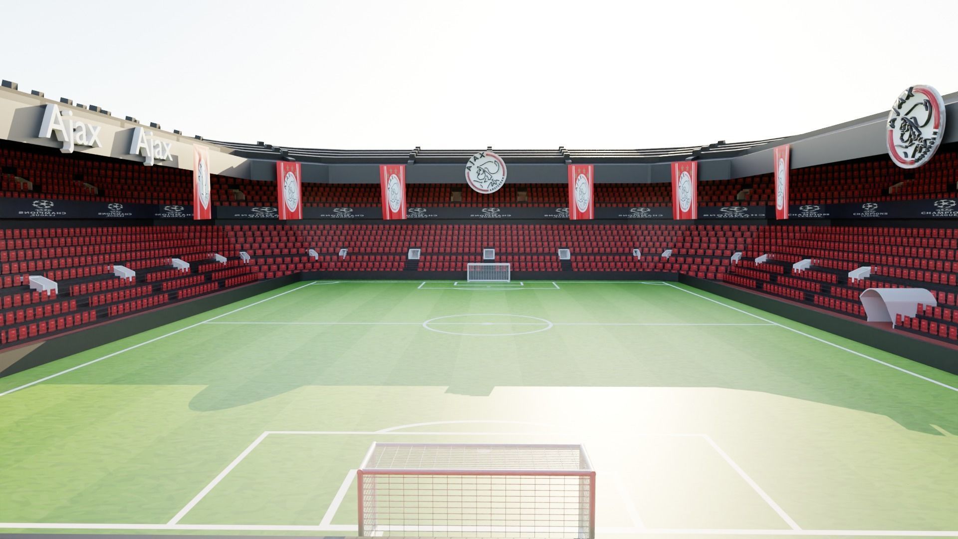 Ajax Football Stadium Low-poly 3D model_1