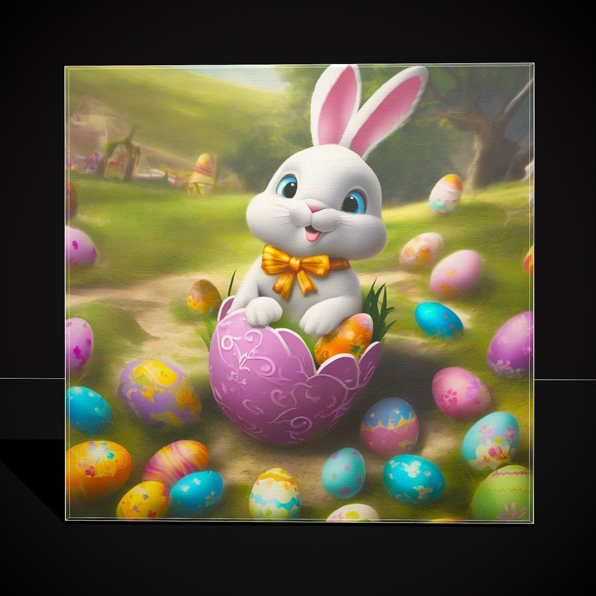 Easter Painting One Low-poly 3D model_4