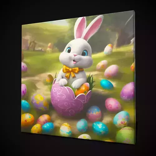 Easter Painting One Low-poly 3D model