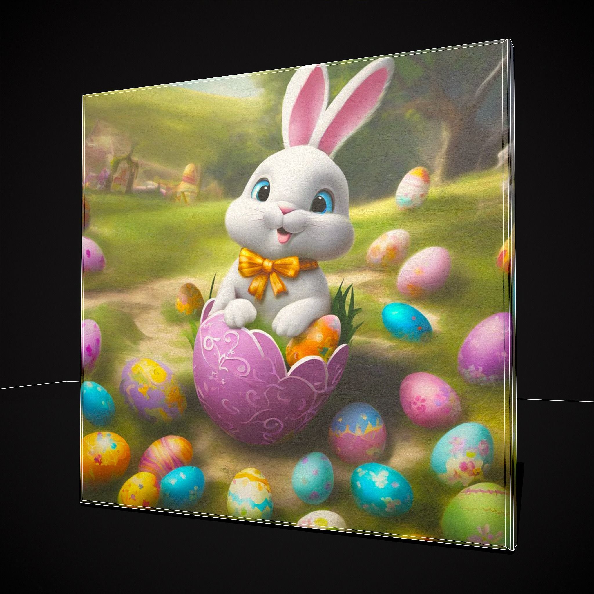 Easter Painting One Low-poly 3D model_2