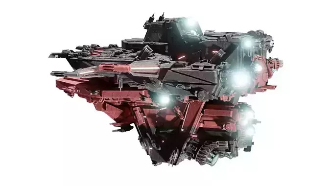 Futuristic Sci-Fi Spaceship
