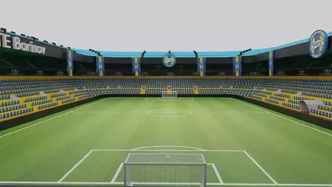 BATE Borisov Football Stadium Low-poly 3D model