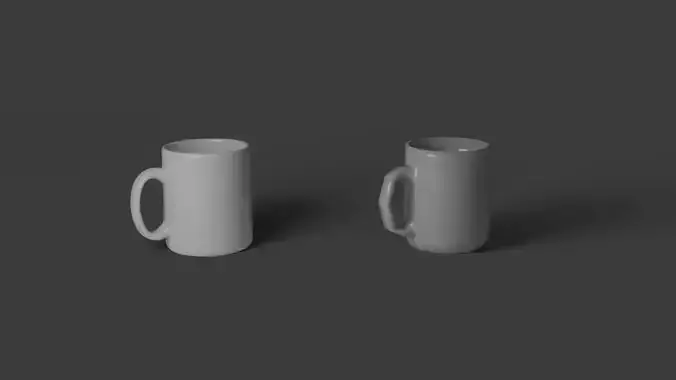 Mugs Low Poly