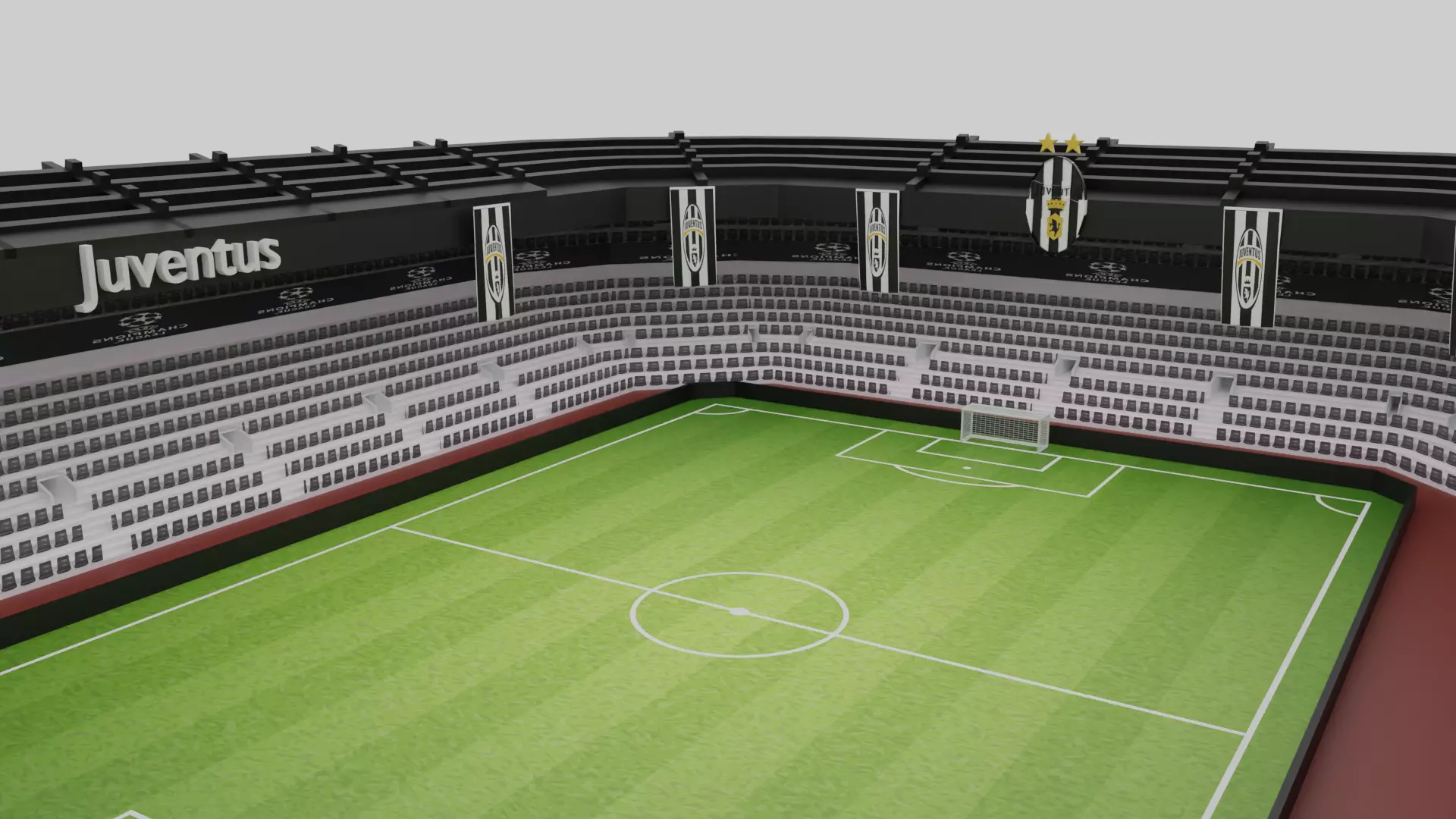 Juventus Football Stadium Low-poly 3D model
