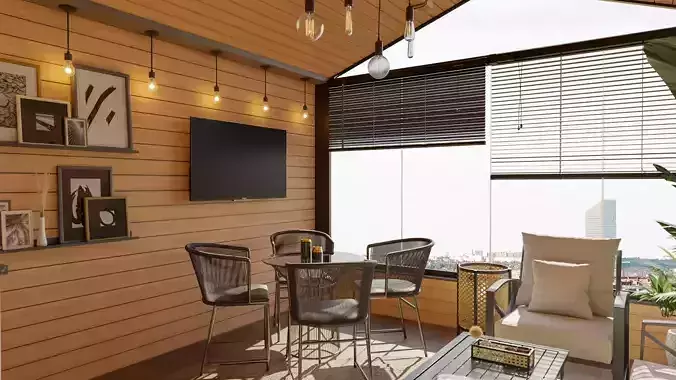 Modern Terrace 3D model