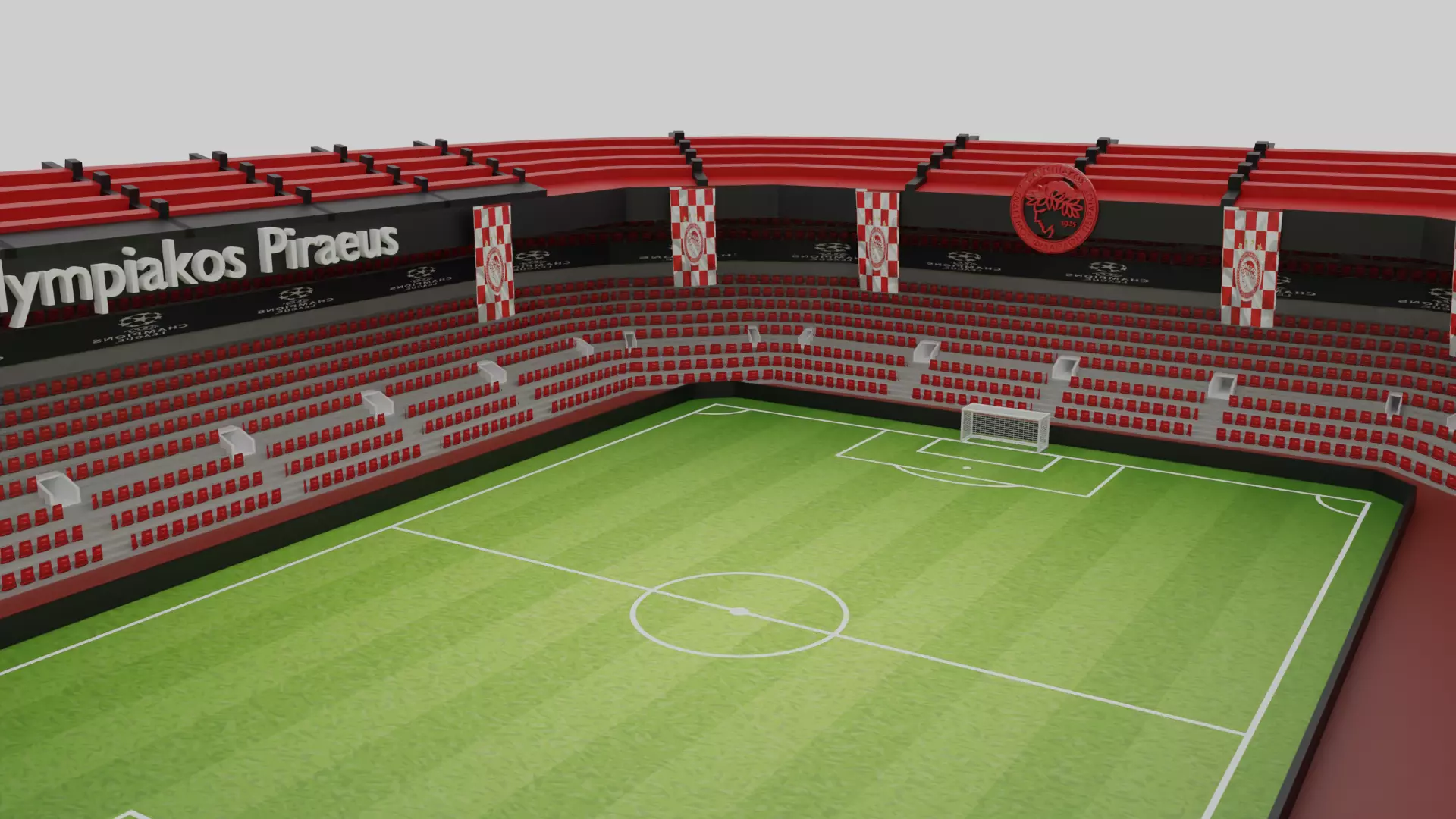 Olympiakos Piraeus Football Stadium Low-poly 3D model