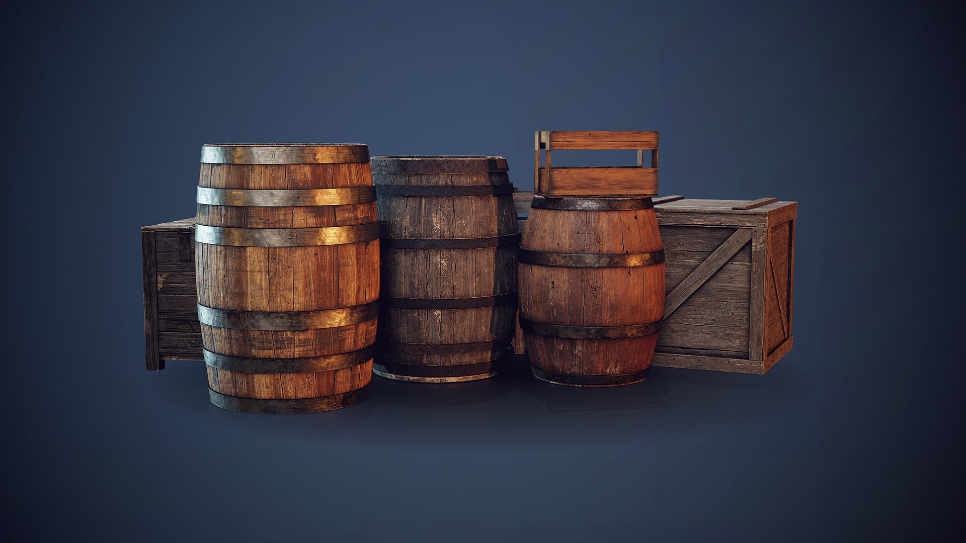 Wooden Asset Pack 1 3D Model Collection_2