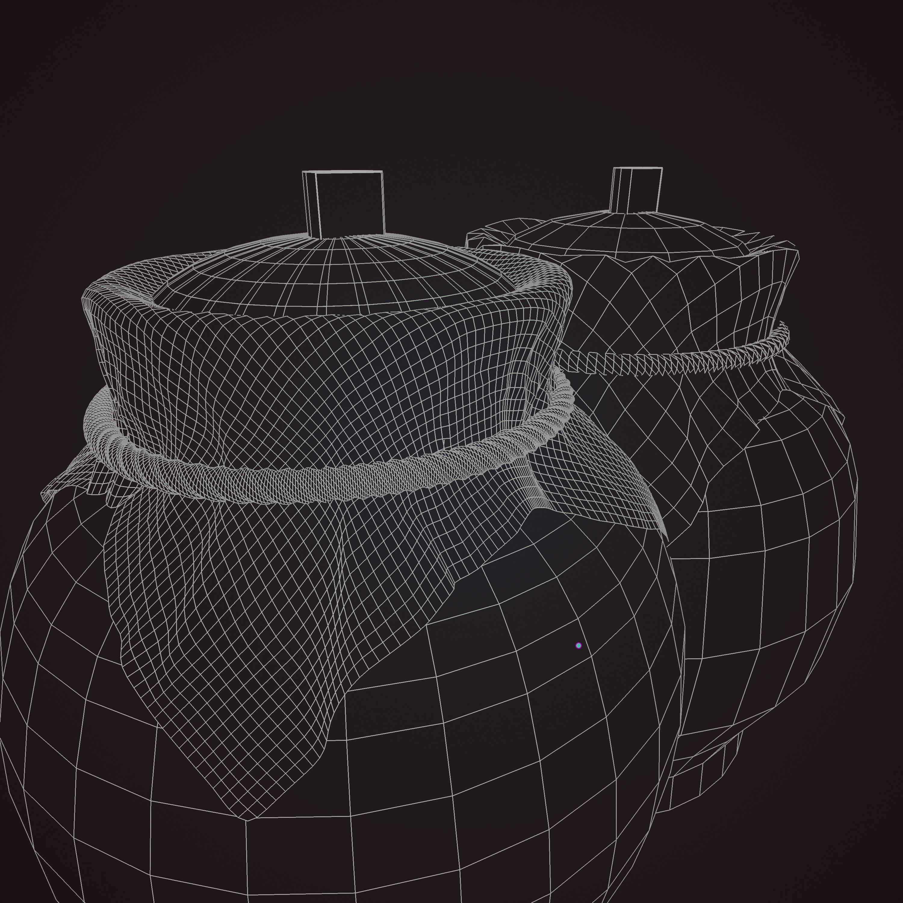 Fantasy and Realistic Grenades Low-poly 3D model_6