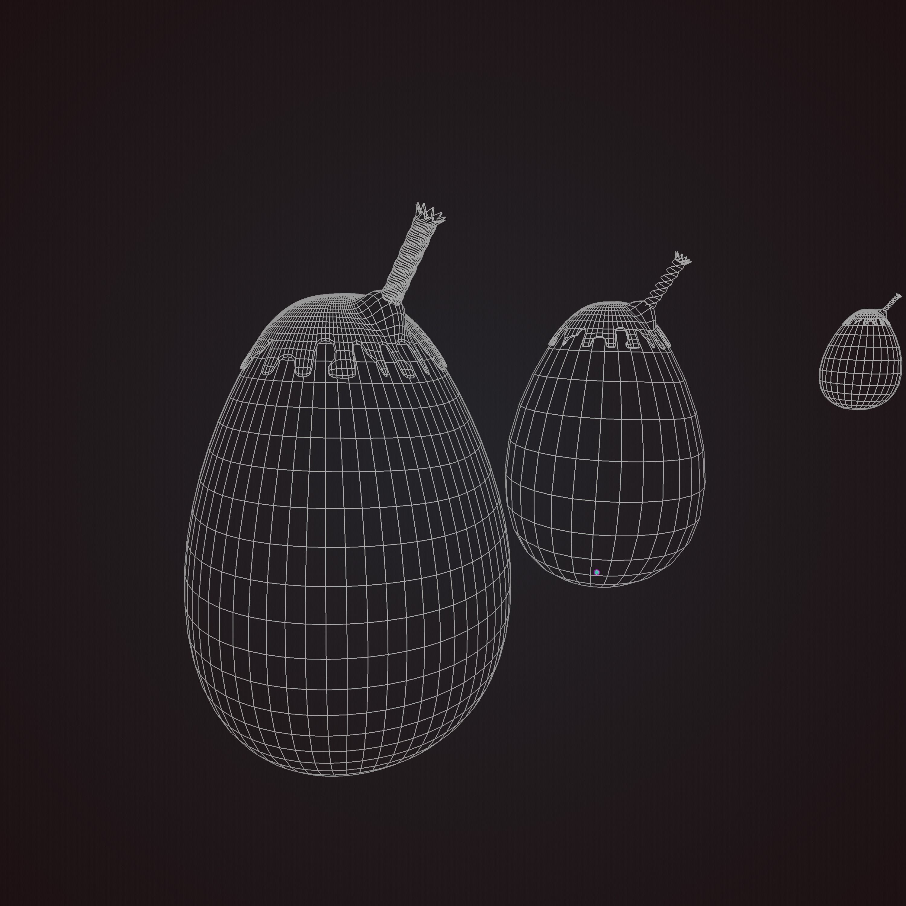 Fantasy and Realistic Grenades Low-poly 3D model_2