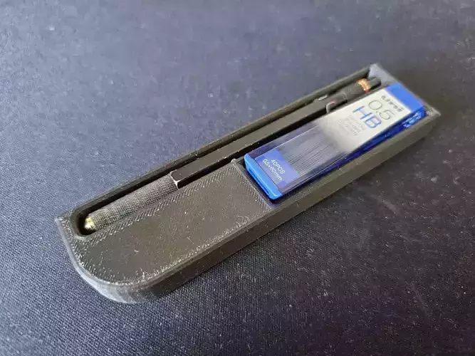 Rotring 800 and Uni Nanodia holder pencil case