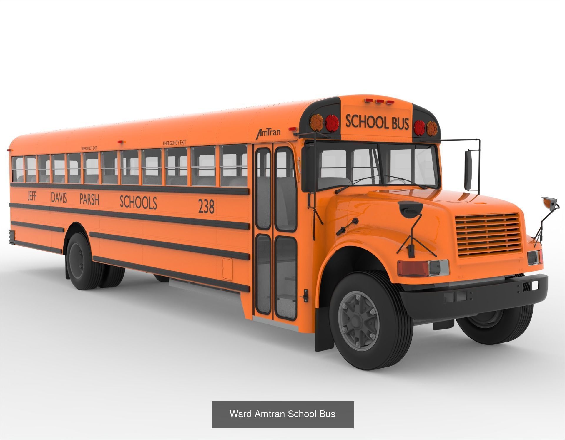 School Bus Pack  3D Model Collection_8