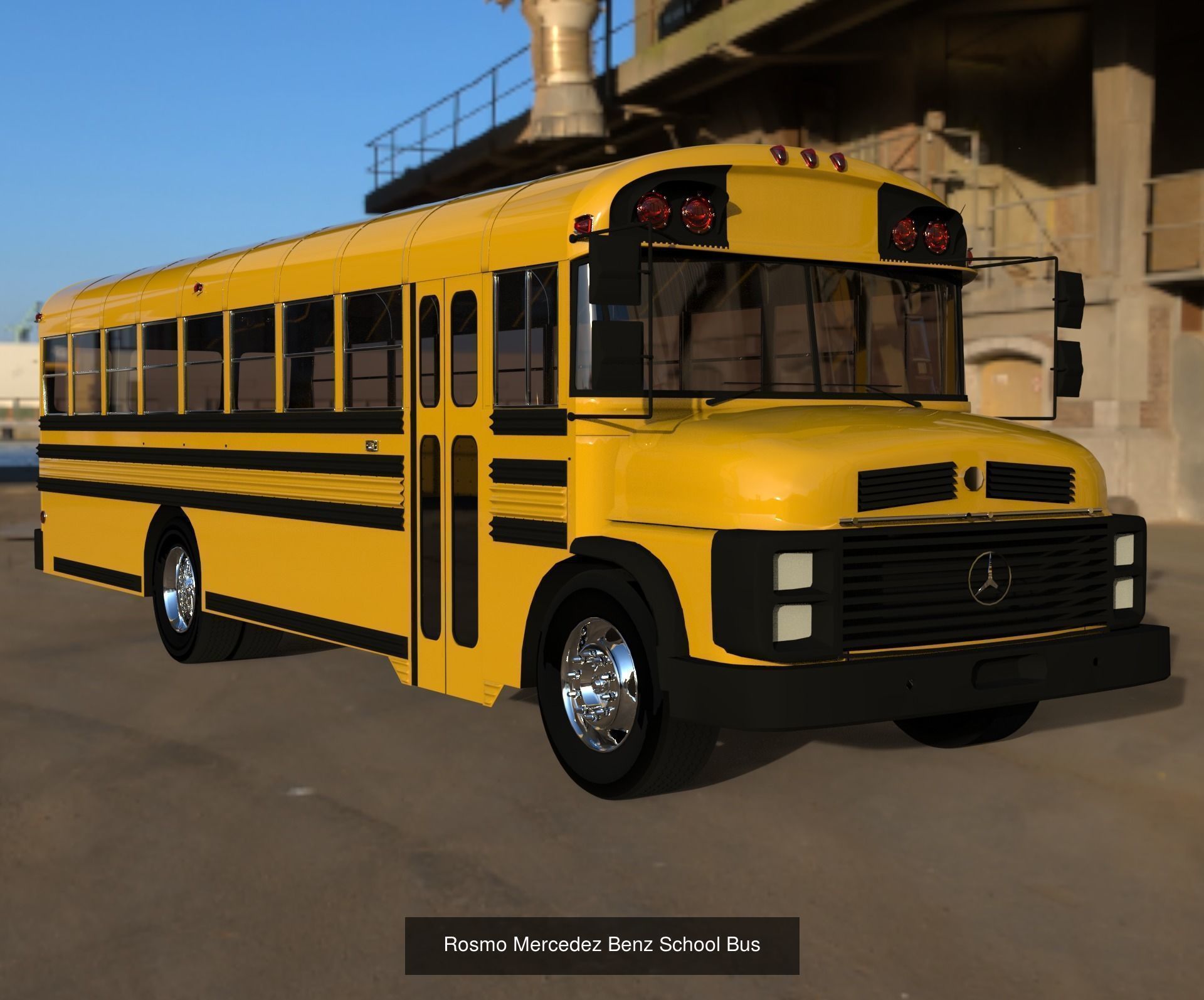 School Bus Pack  3D Model Collection_7