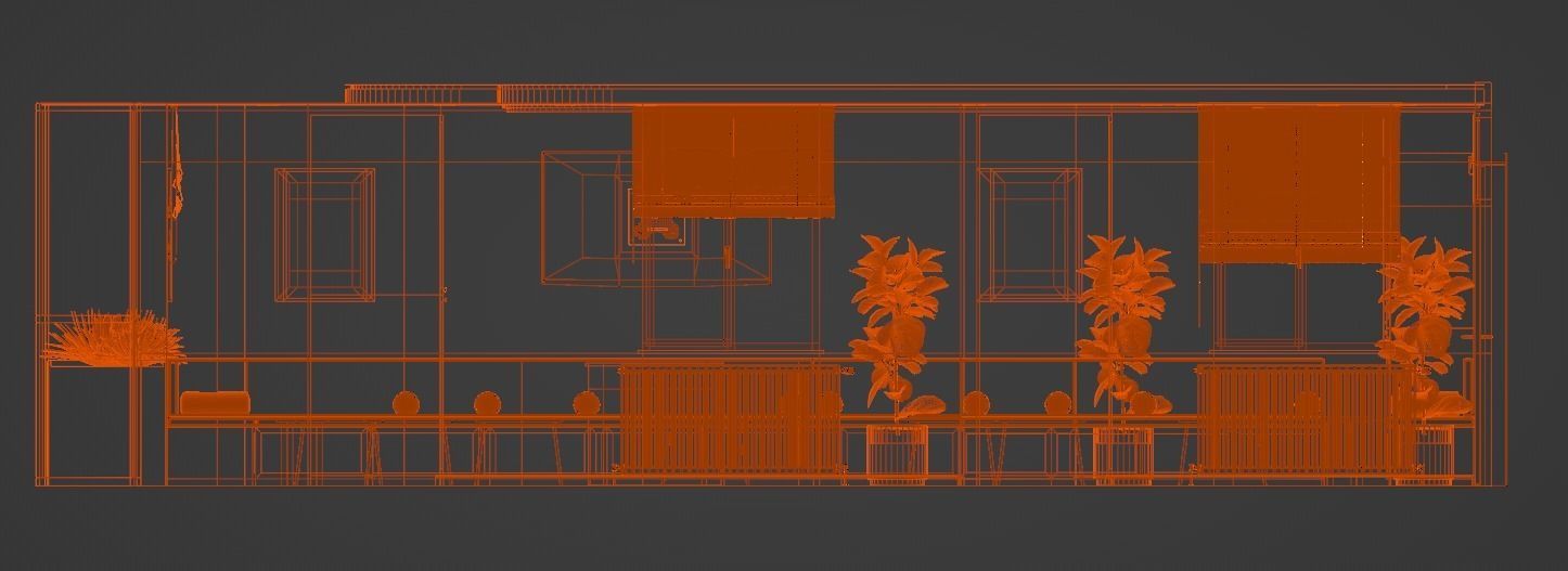 Traditional Hall 3D model_8