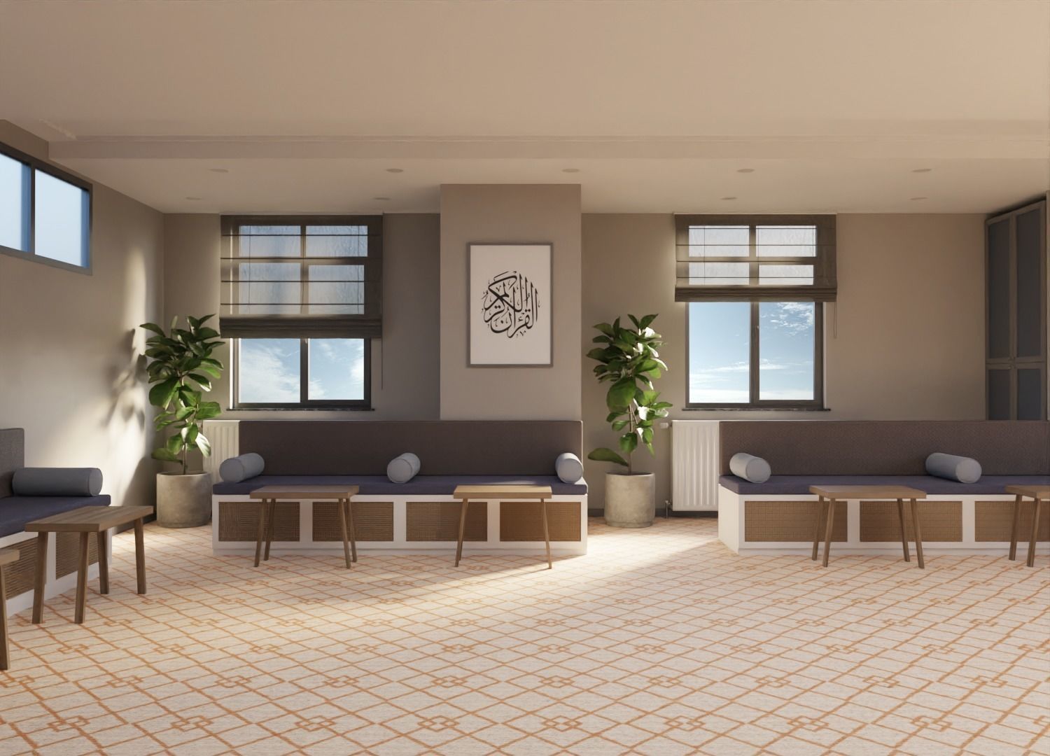 Traditional Hall 3D model_4