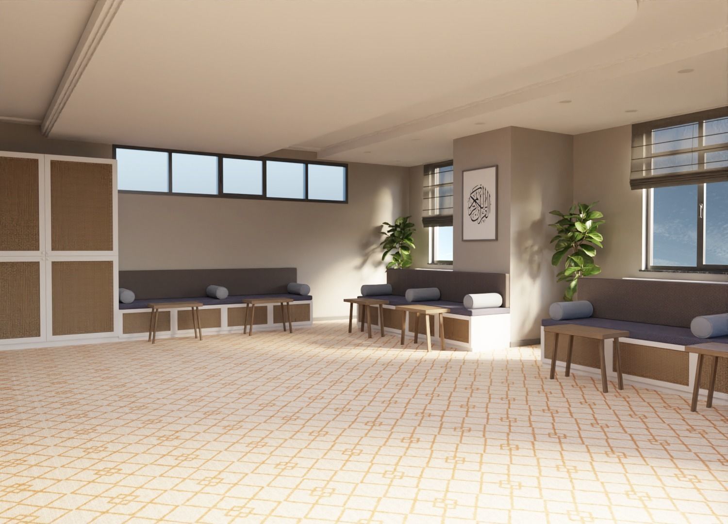 Traditional Hall 3D model_2