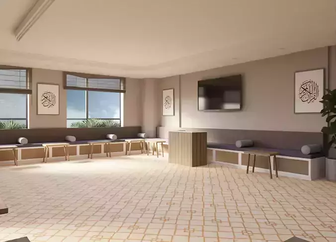 Traditional Hall 3D model