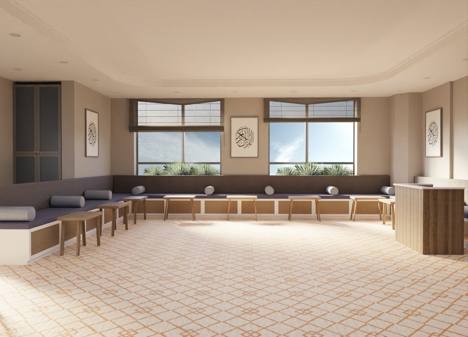 Traditional Hall 3D model_6