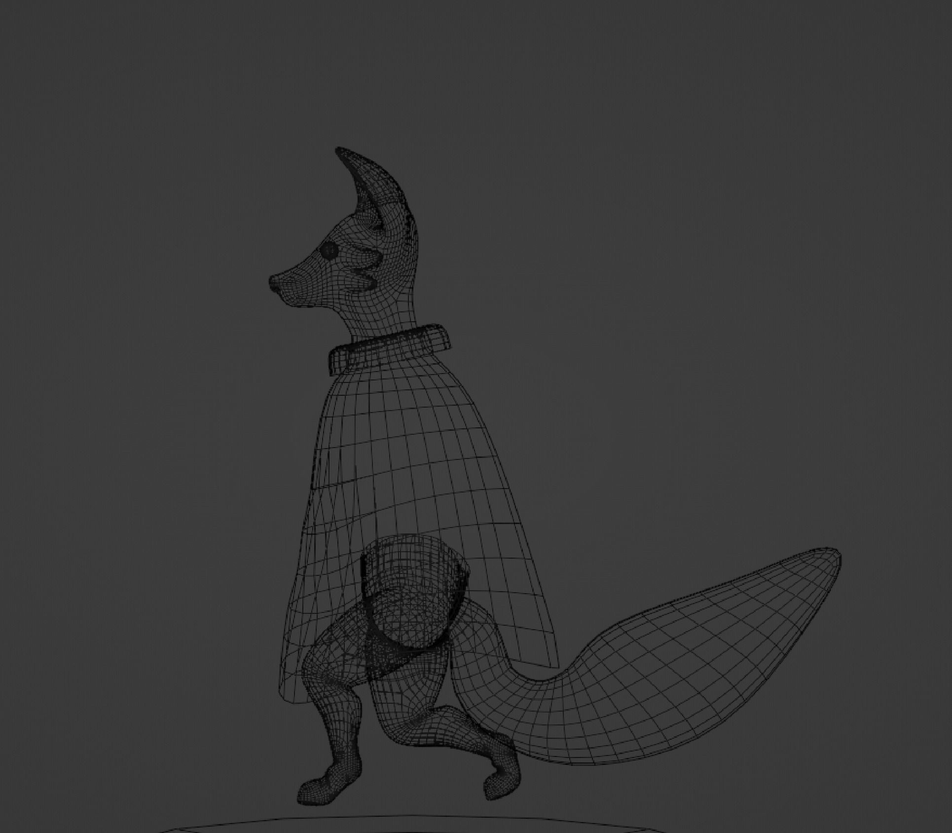 Cartoon Fox 3D model_8