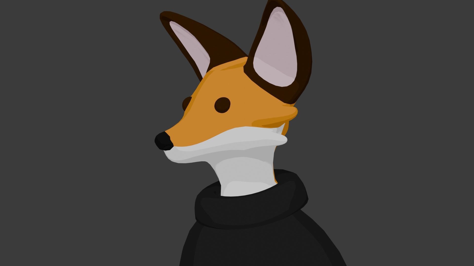 Cartoon Fox 3D model_3
