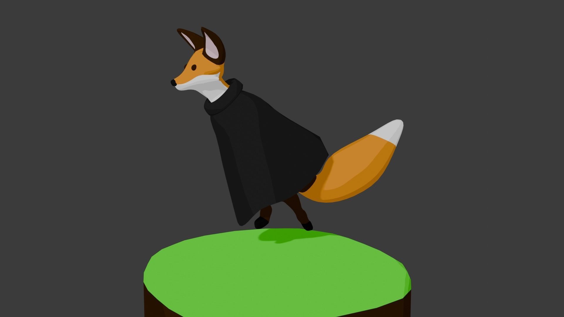 Cartoon Fox 3D model_7
