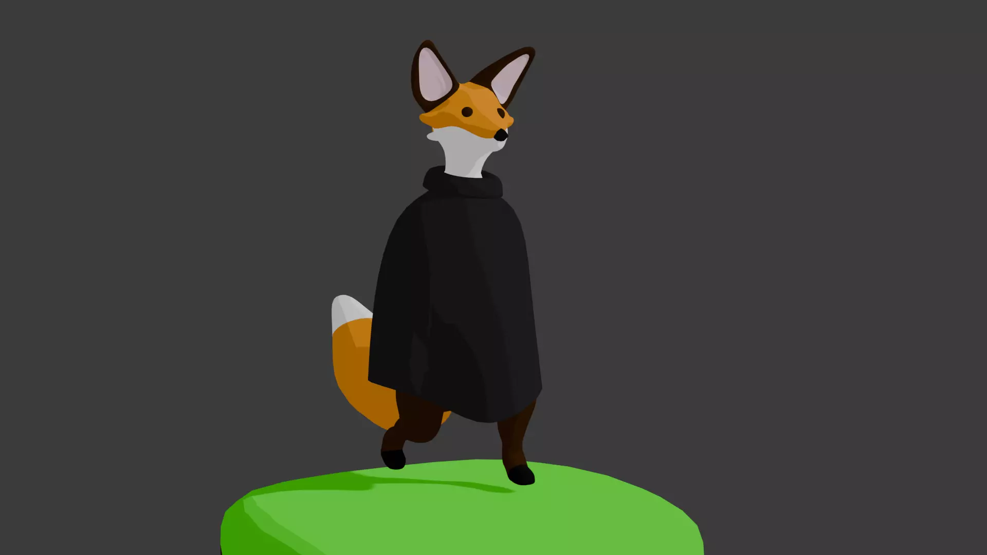 Cartoon Fox 3D model_0