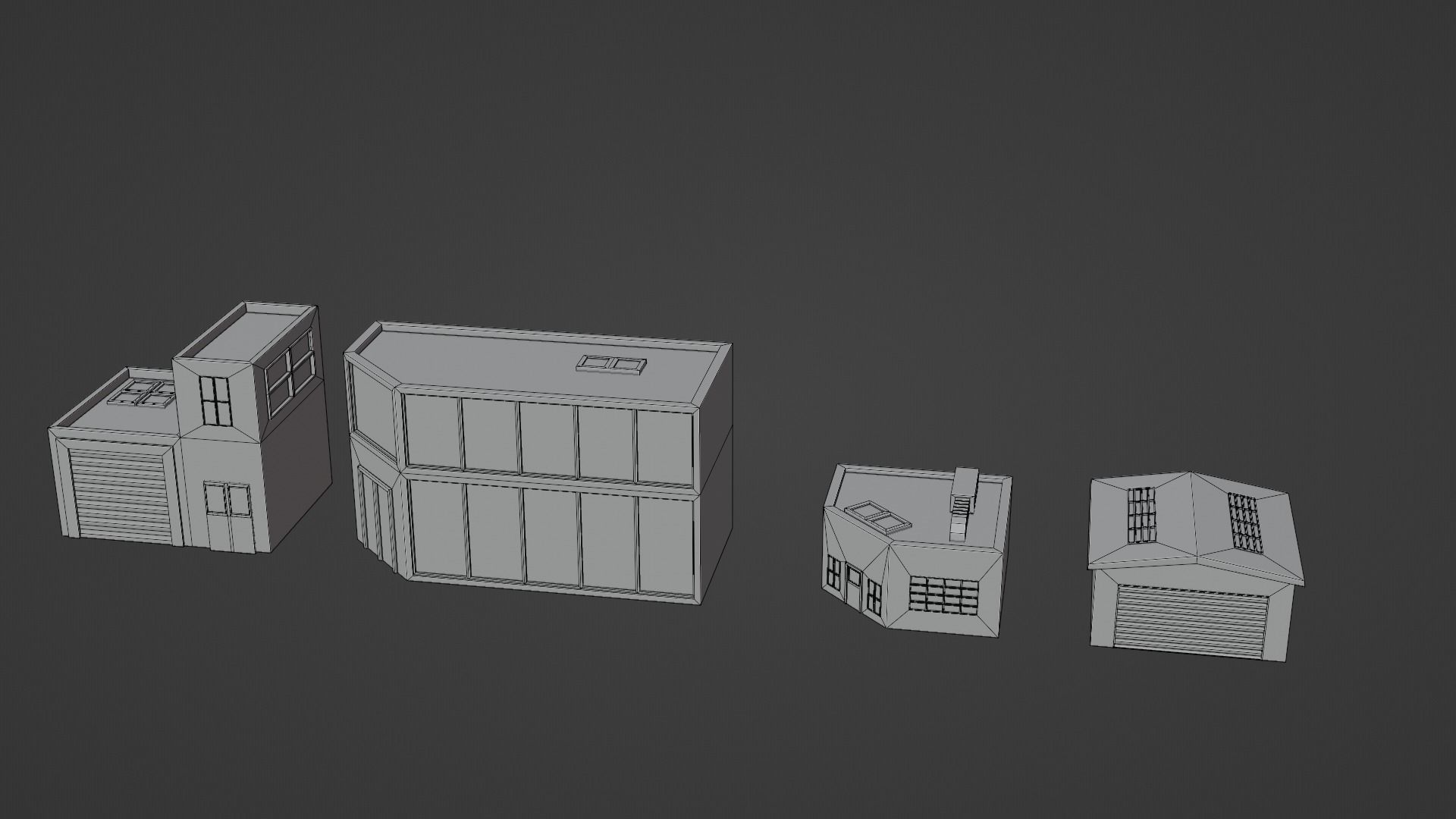 Buildings LowPoly Free low-poly 3D model_7