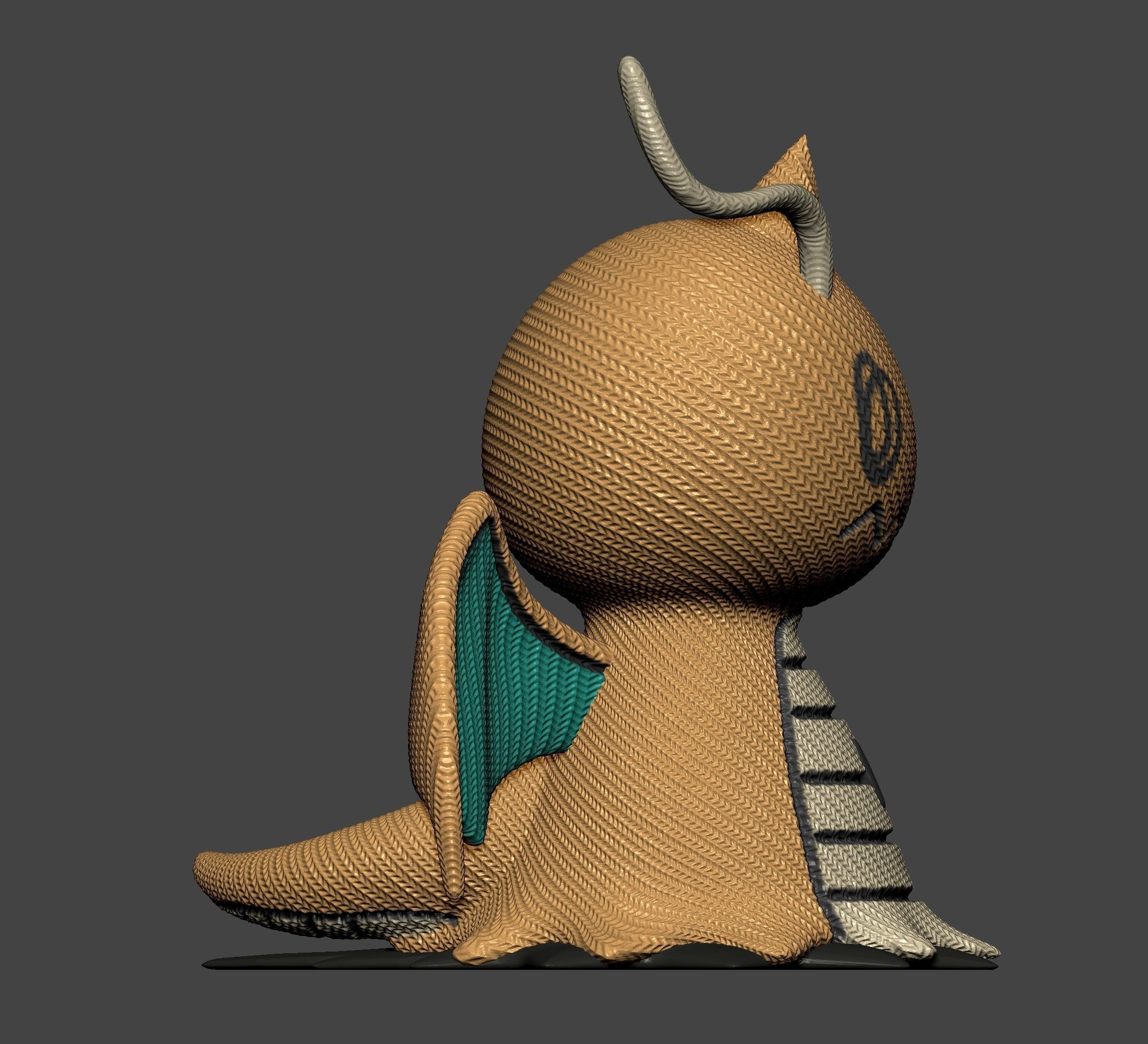 Pokemon - Mimikyu Dragonite  3D print model_8