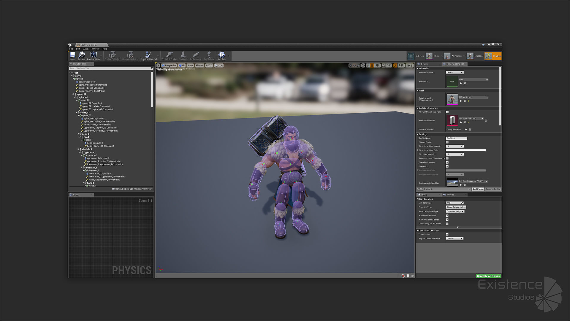 Stylized Warrior 02 - Fantasy Character Hammer Medieval - 27 Low-poly 3D model_22