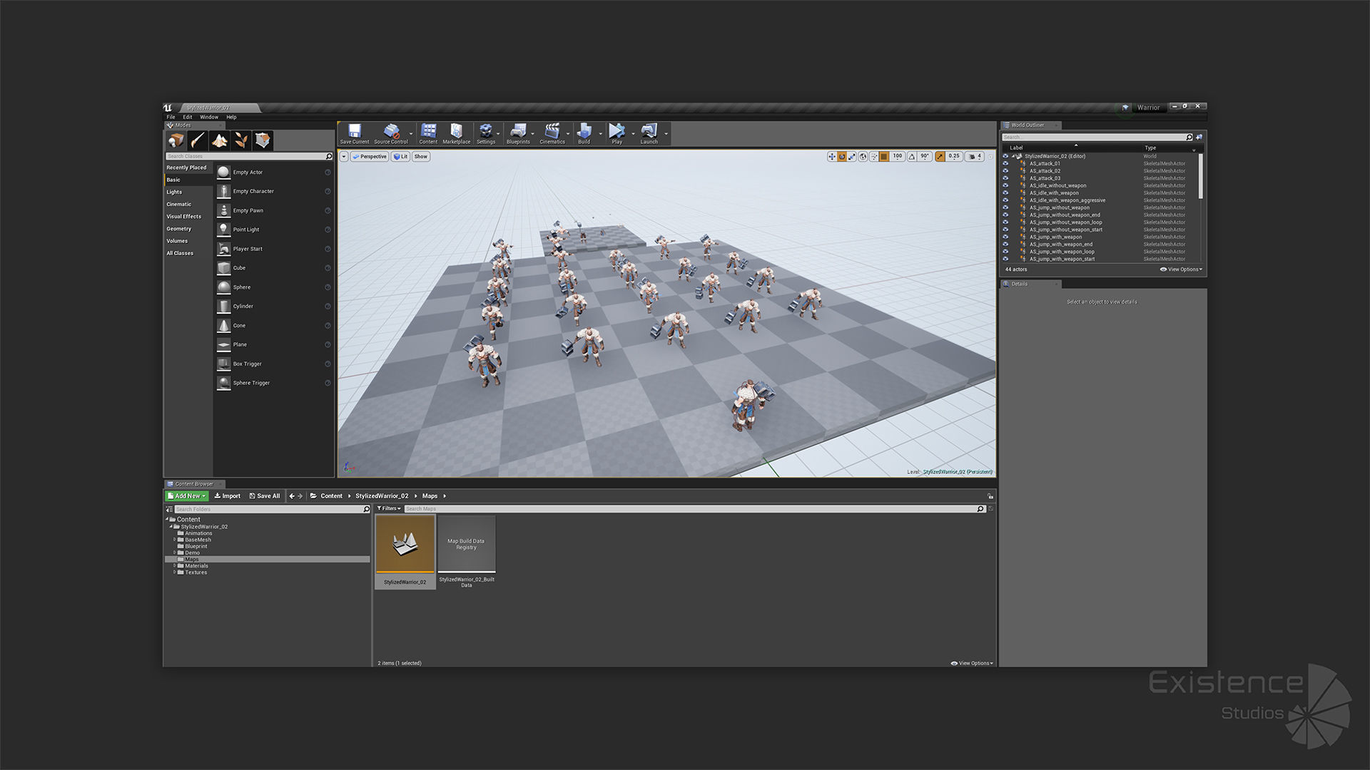 Stylized Warrior 02 - Fantasy Character Hammer Medieval - 27 Low-poly 3D model_10