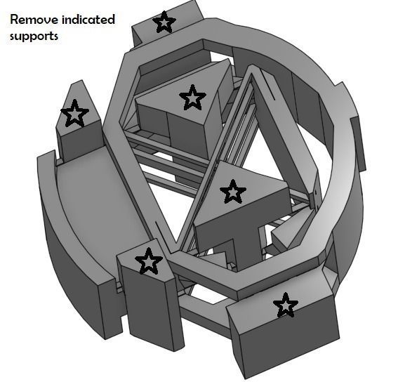 Compact Flexure Bearing - 140 degree motion rated to 1300 cycles 3D print model_2
