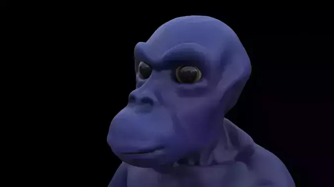 Humanoid Blue Alien RIGGED