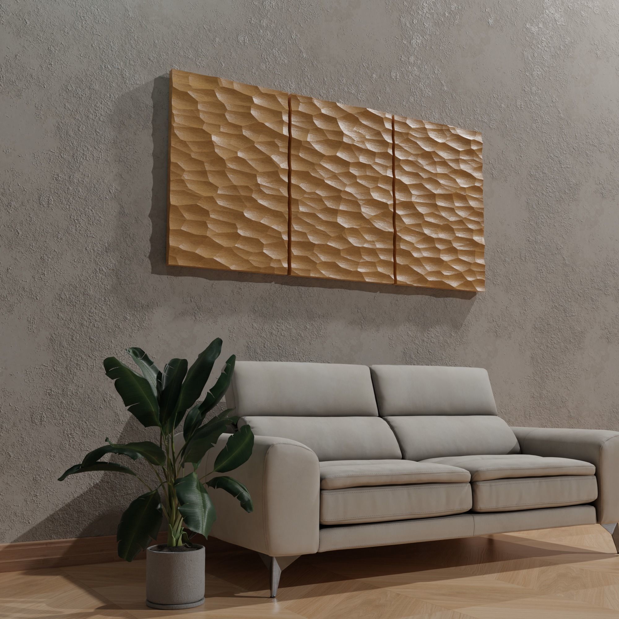 3D MODEL OF DECORATIVE WALL PANEL FOR CNC ROUTER OR 3D PRINTER 3D print model_1