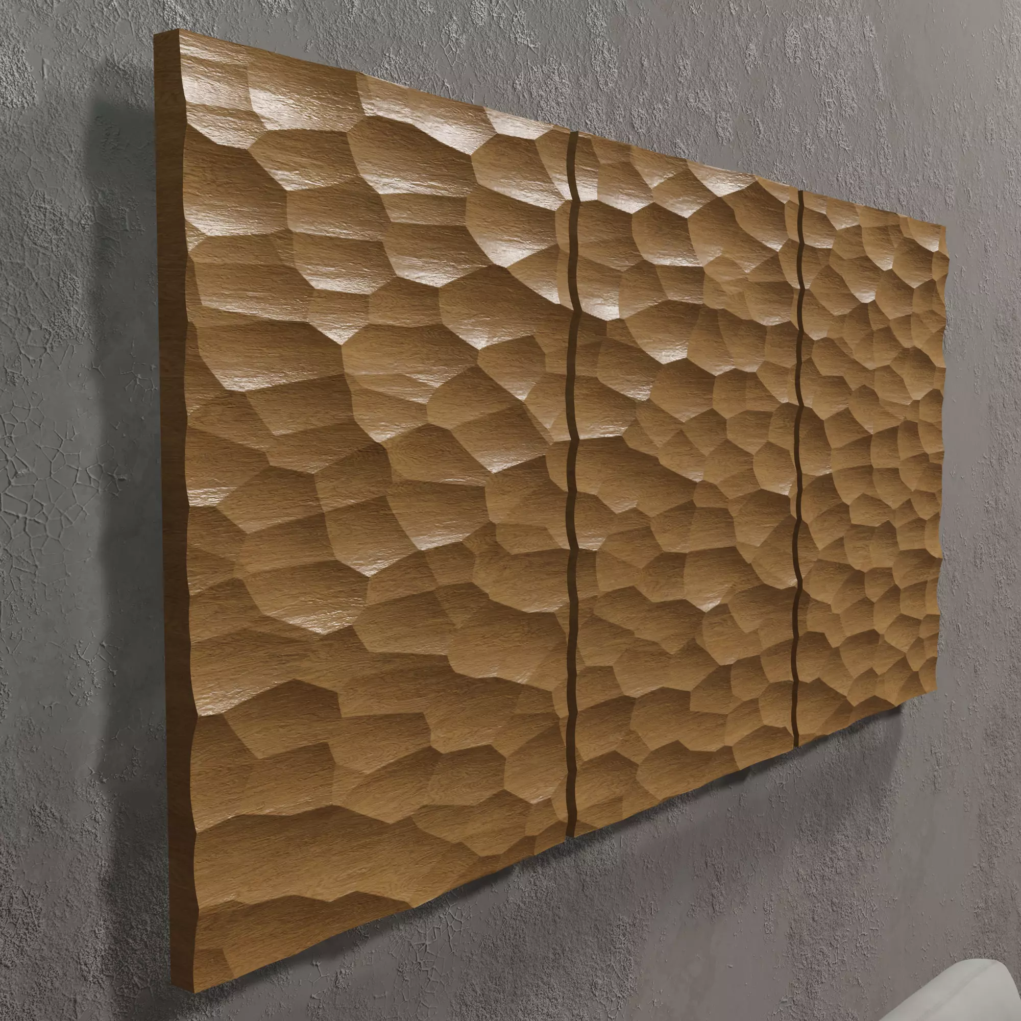 3D MODEL OF DECORATIVE WALL PANEL FOR CNC ROUTER OR 3D PRINTER 3D print model_0