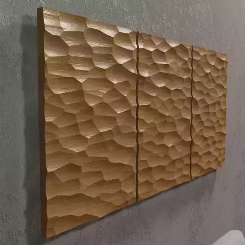 3D MODEL OF DECORATIVE WALL PANEL FOR CNC ROUTER OR 3D PRINTER 3D print model