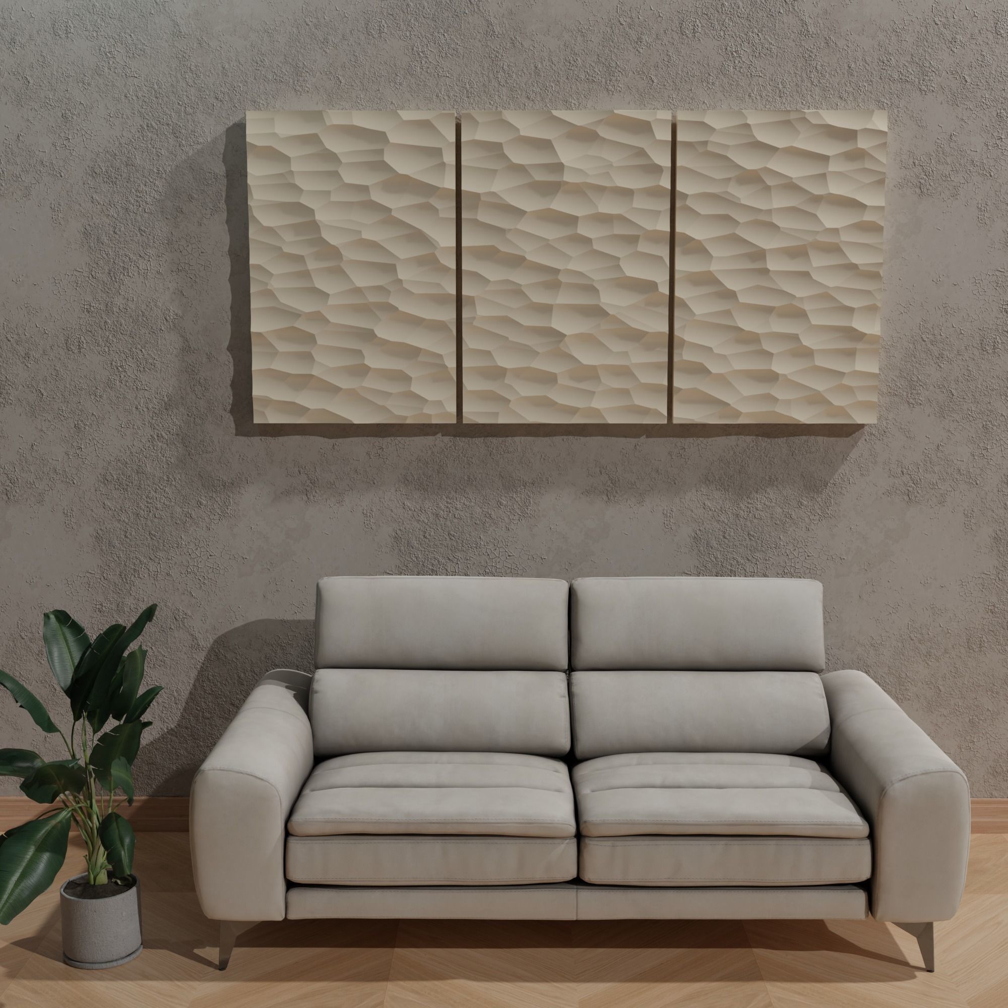 3D MODEL OF DECORATIVE WALL PANEL FOR CNC ROUTER OR 3D PRINTER 3D print model_5
