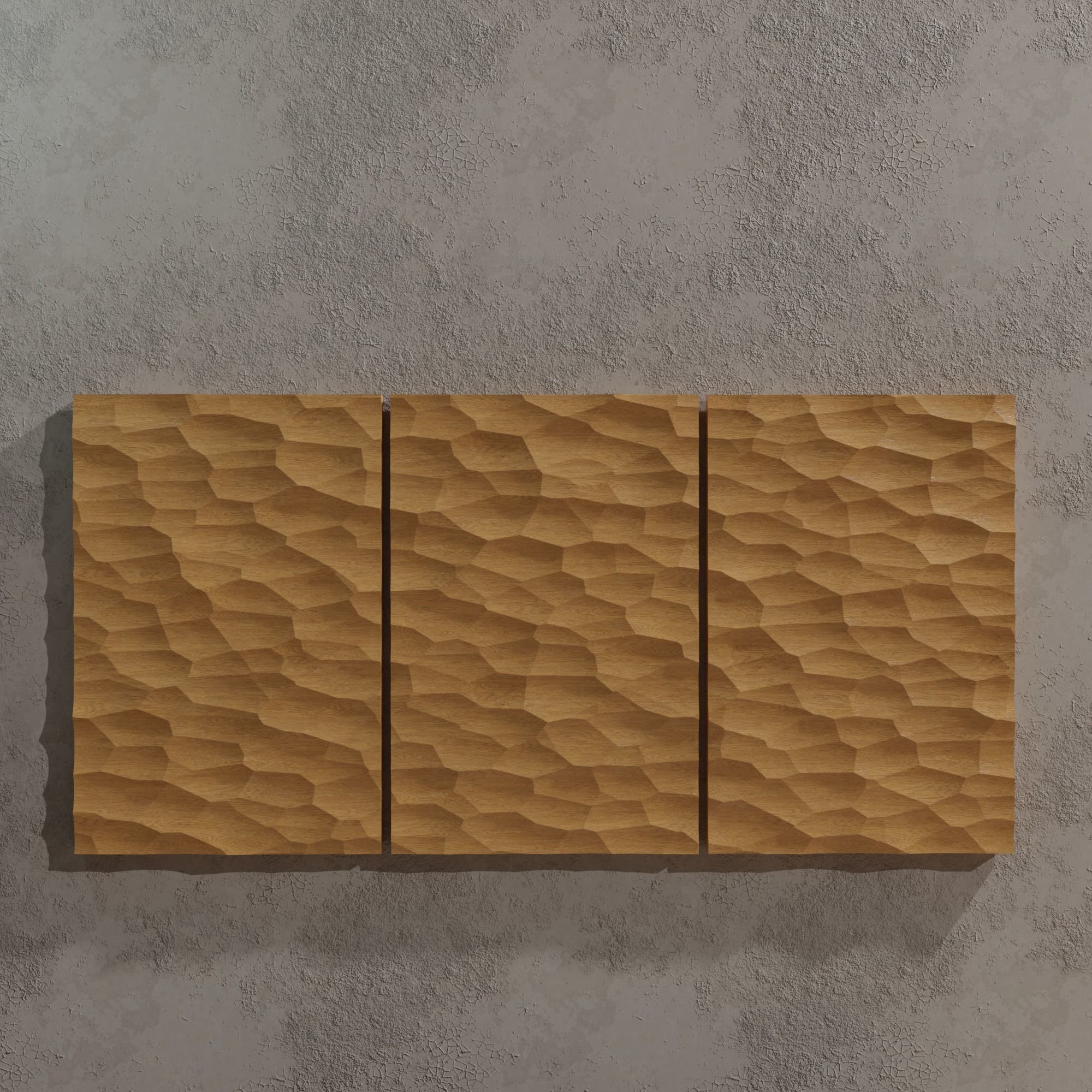 3D MODEL OF DECORATIVE WALL PANEL FOR CNC ROUTER OR 3D PRINTER 3D print model_2