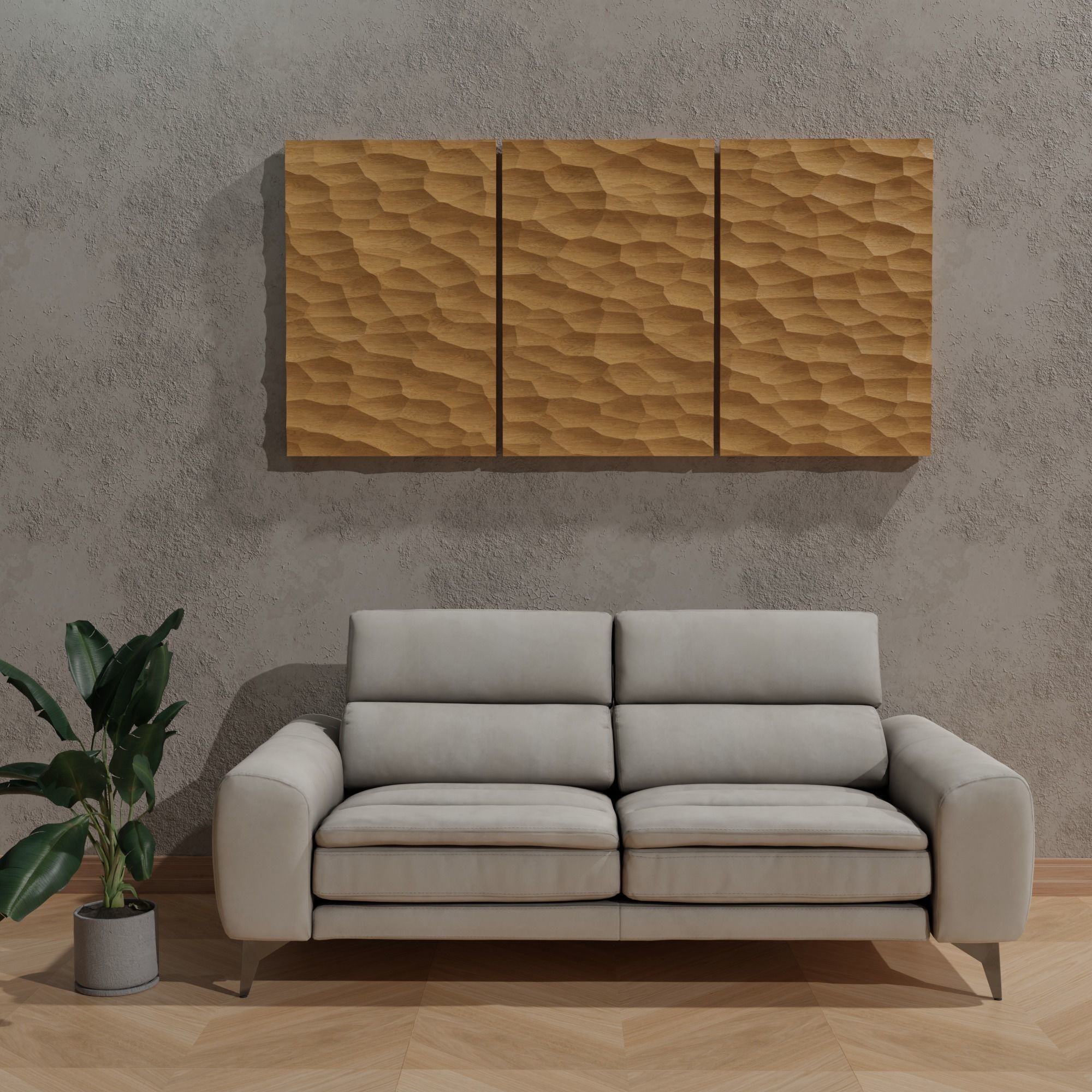 3D MODEL OF DECORATIVE WALL PANEL FOR CNC ROUTER OR 3D PRINTER 3D print model_8