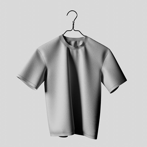 Metal Coat Hanger Low-poly 3D model