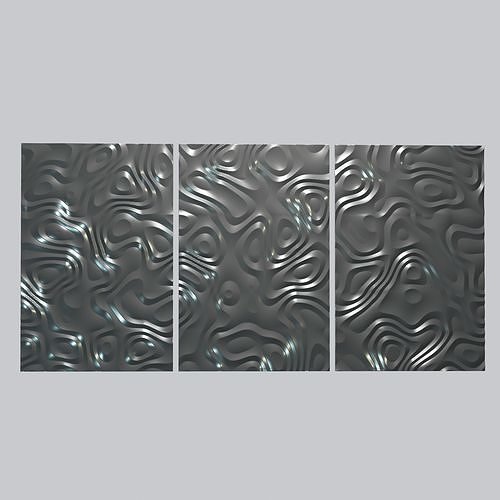 3D MODEL OF DECORATIVE WALL PANEL FOR CNC ROUTER OR 3D PRINTER 3D print model