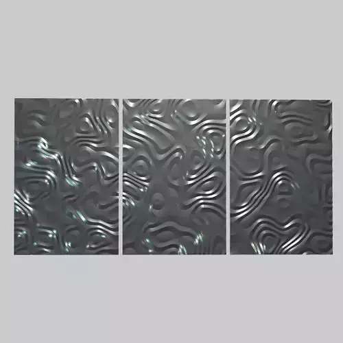 3D MODEL OF DECORATIVE WALL PANEL FOR CNC ROUTER OR 3D PRINTER