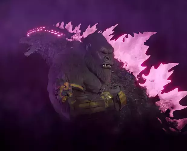 Evolve Godzilla and Kong 3D model Free 3D model